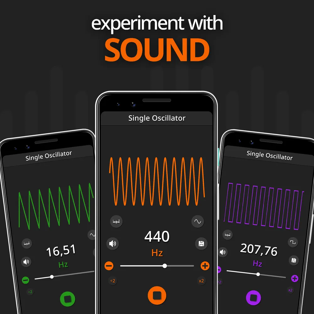 Frequency Generator app screenshots